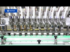 Huituo 10-głowicowa liniowa maszyna do napełniania plastikowych butelek z serwo tłokiem PET do olejku dla dzieci