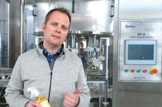 Codzienna chemiczna plastikowa butelka do pakowania Rotacyjna maszyna do zamykania