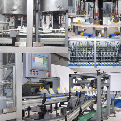 Linia produkcyjna do napełniania płynów toaletowych 4KW 5000bph