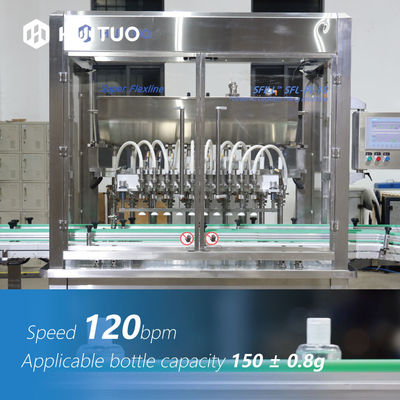 Huituo 10 Head Linear Servo Tłok PET Plastikowa maszyna do napełniania butelek do oleju dla niemowląt