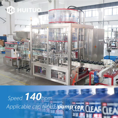 Plastikowa butelka Szampon z pompką Servo Capping Machine z prędkością 140bpm