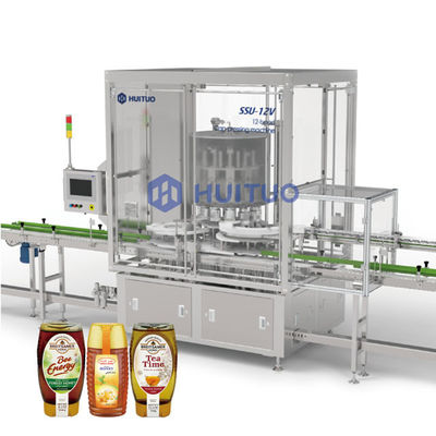 Obrotowa automatyczna maszyna do zamykania pojemników na produkty spożywcze i chemiczne